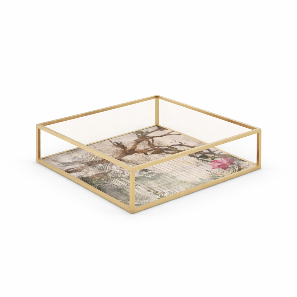 Coffee table WIRE GLASS 3