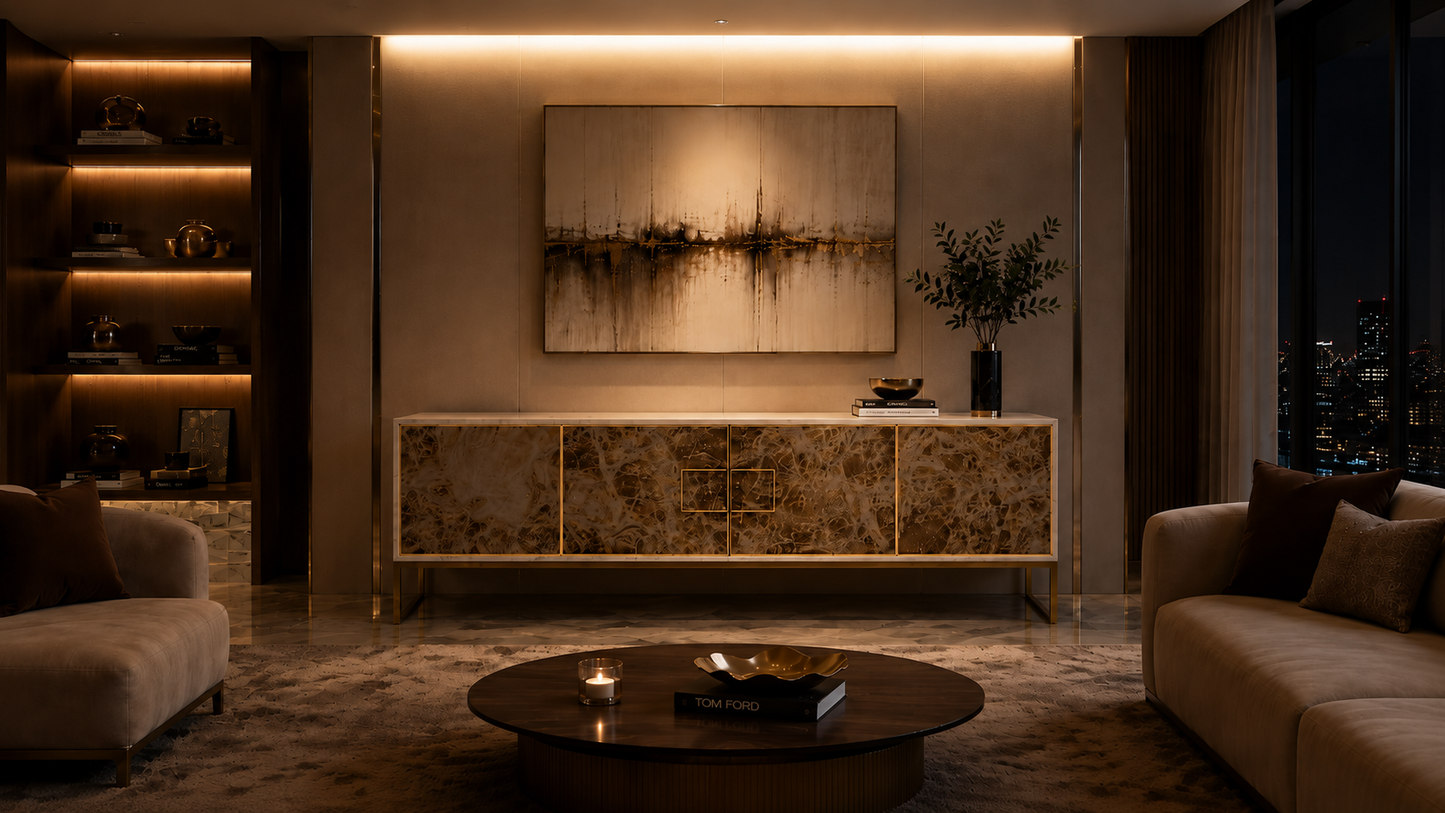 Madia Bassa 4 Ante Marble M15