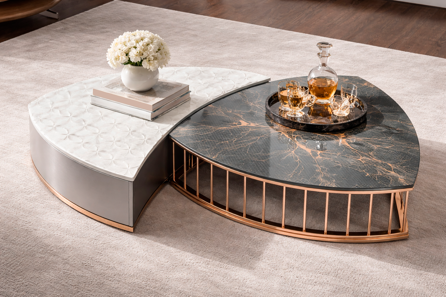 Coffee Table Slice Marble