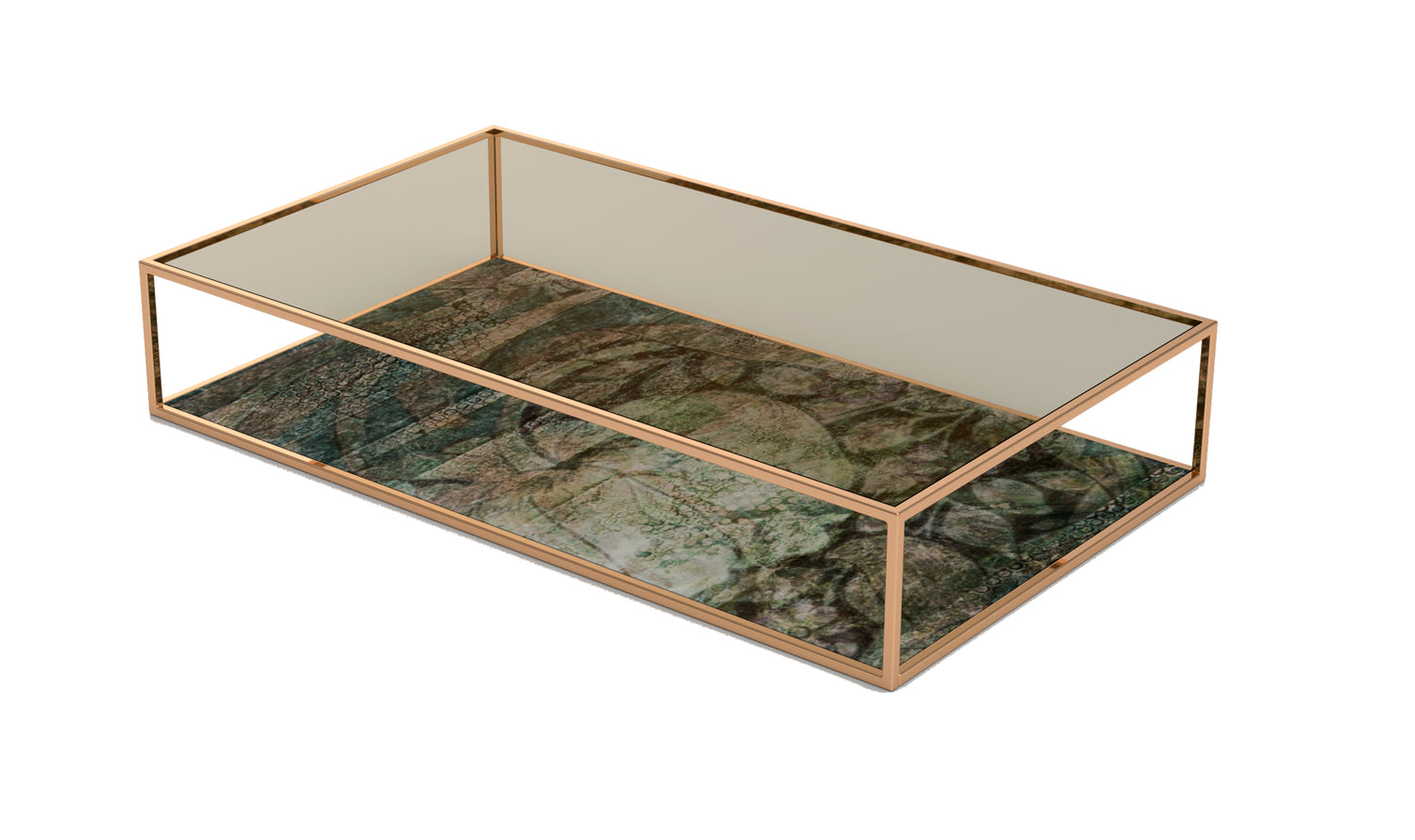 Coffee table wire glass