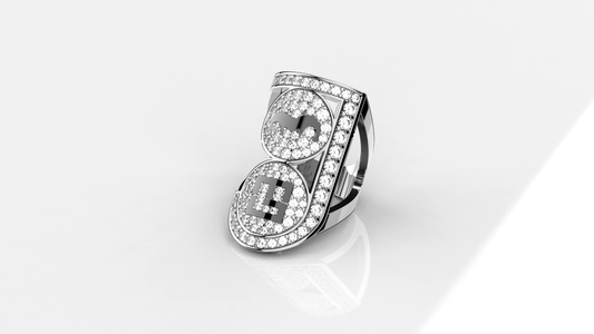 Fool&Cool Ring White Loghi Bruniti