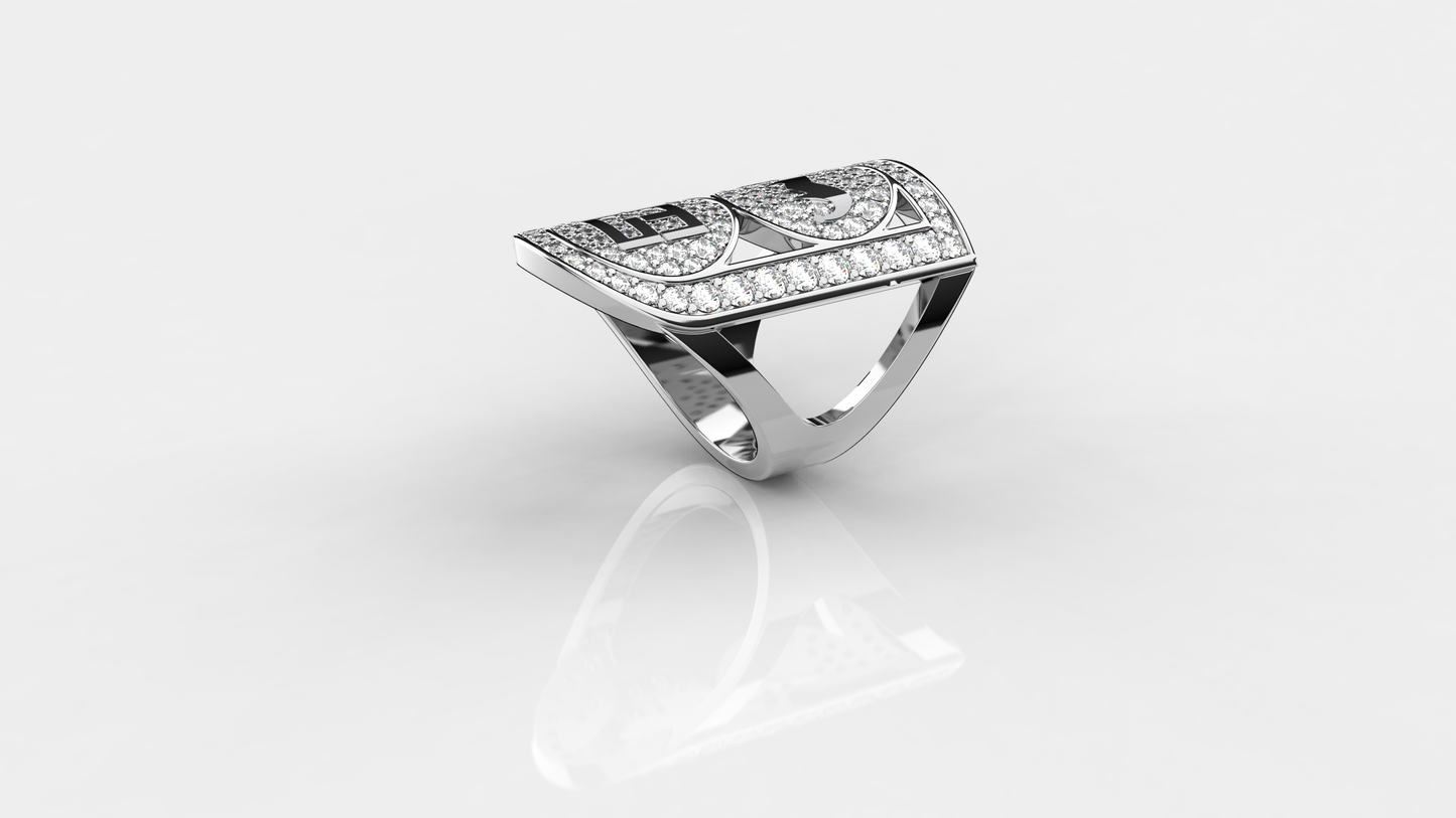 Fool&Cool Ring White Loghi Bruniti