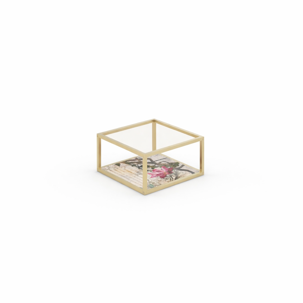 Coffee table WIRE GLASS 1