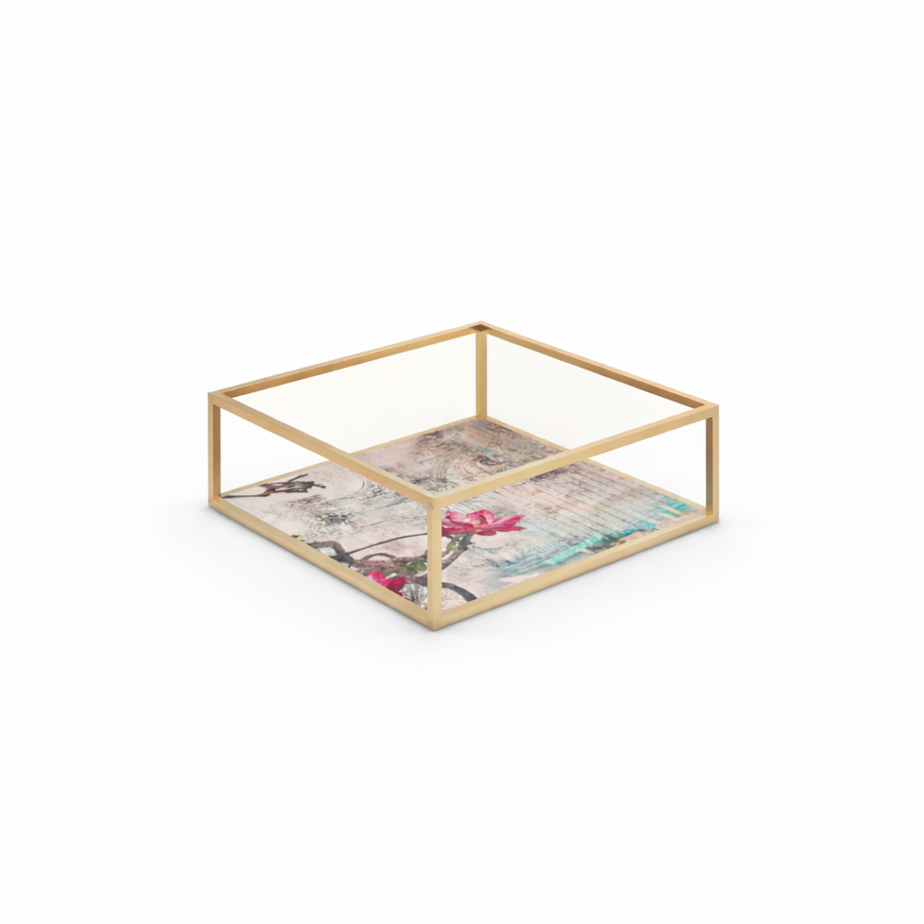 Coffee table WIRE GLASS 2