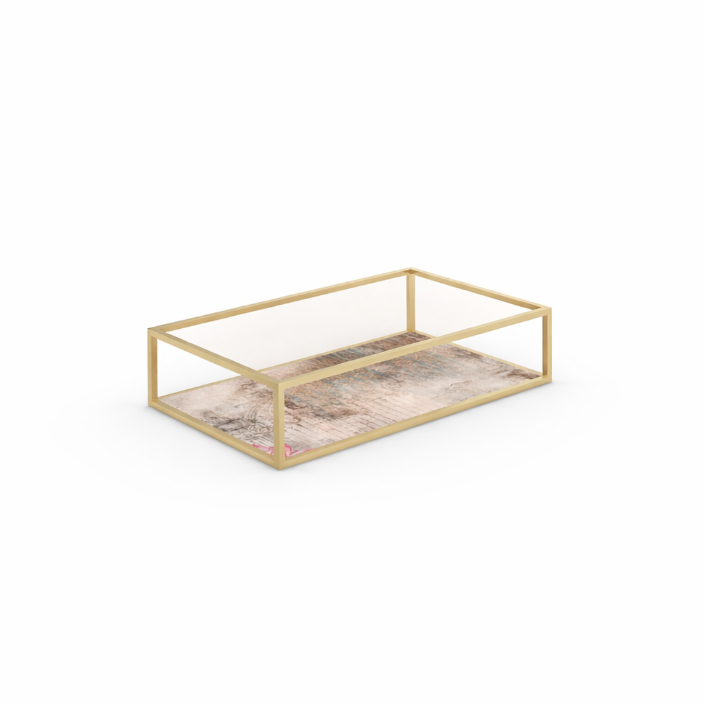 Coffee table WIRE GLASS 4