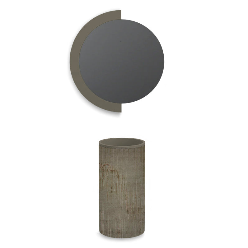 Lavabo free-standing in Microlamina Ghost var1