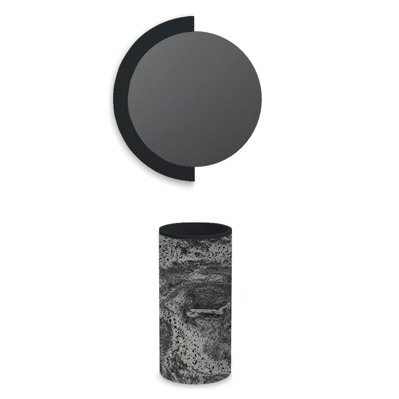 Отдельно стоящий умывальник из материала Microlamina Rocky Grey, вар. 1