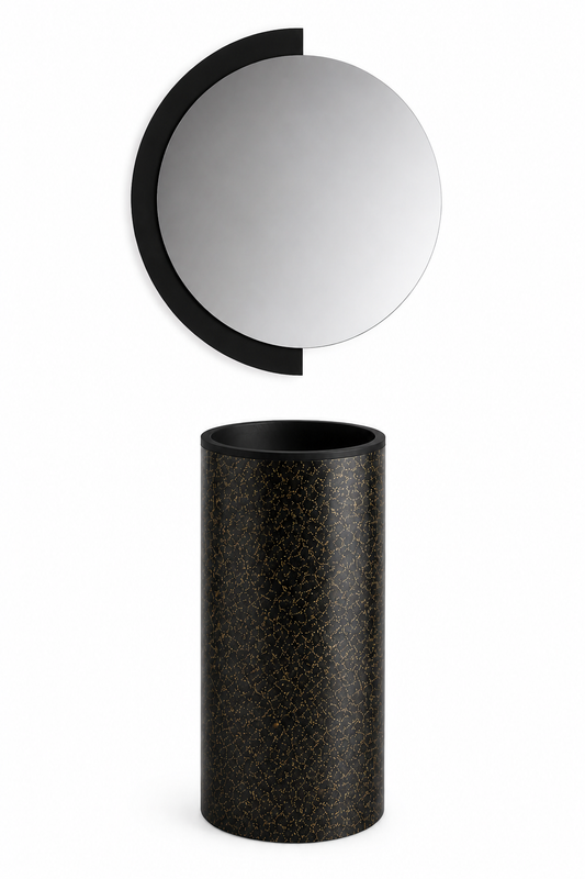 Lavabo free-standing Cilindro in Matrespan Tarmac