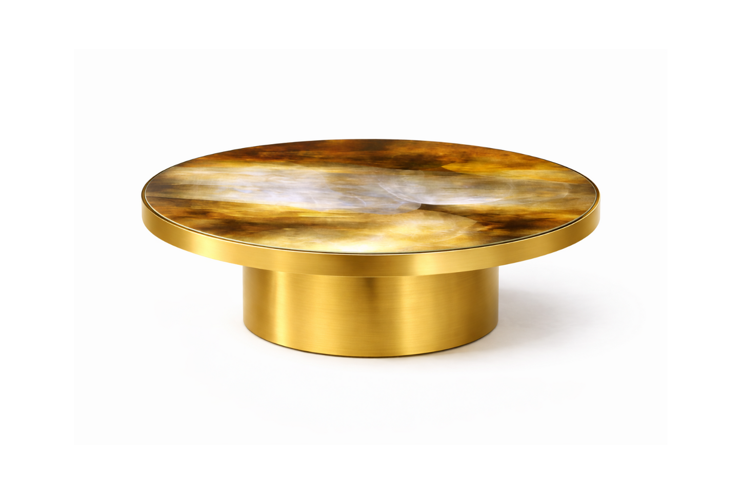 Coffee Table Zahir Ipnotic var 2 Brass